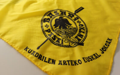 Pañuelos del Basari para «Kuadrilen Arteko Euskal Jokoak» de Pasai Antxo