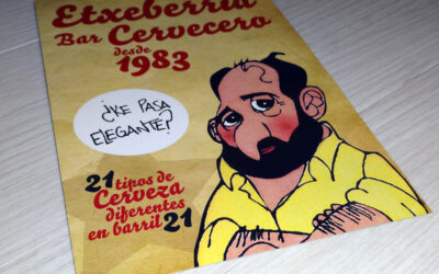 ¿Que pasa elegante? Díptico para la Cervecería Etxeberria
