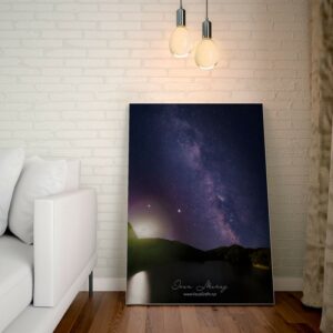 PVC-Forex 67x50cm - Vía Lactea sobre el Pantano de Endara