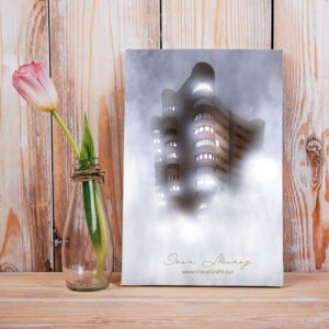 PVC-Forex 32x20cm - Castillo en la Niebla