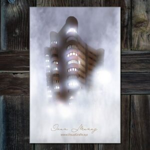 PVC-Forex 32x20cm - Castillo en la Niebla