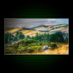 PVC-Forex 30X20cm - Jaizkibel Tilt-Shift (Picnic)