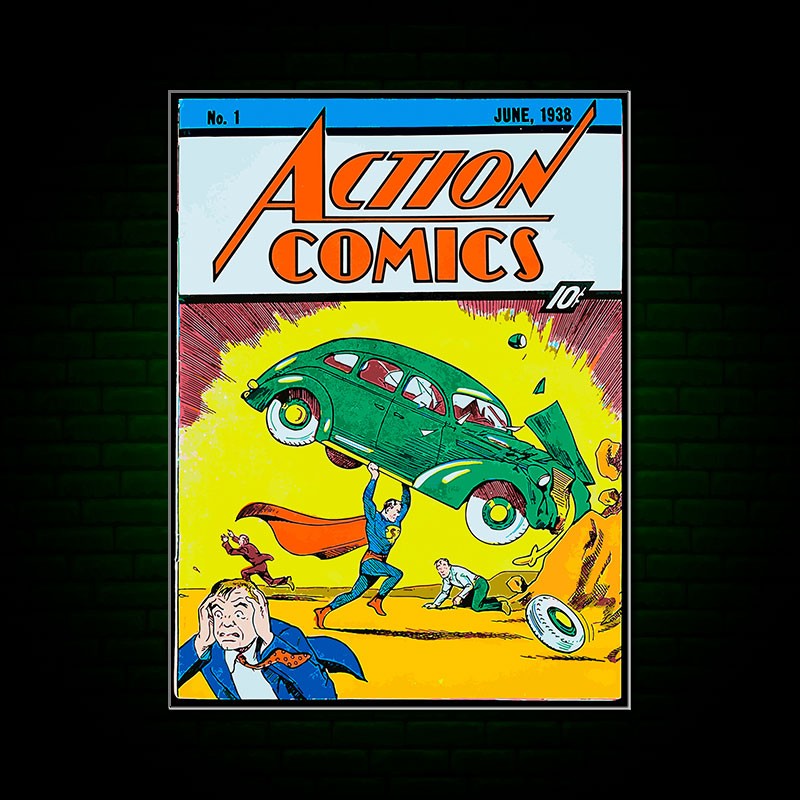 PVC-Forex 20x30cm - Comic. Superman Action Comics No. 1