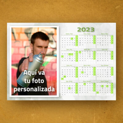 Calendario Personalizado: Poster horizontal con Foto