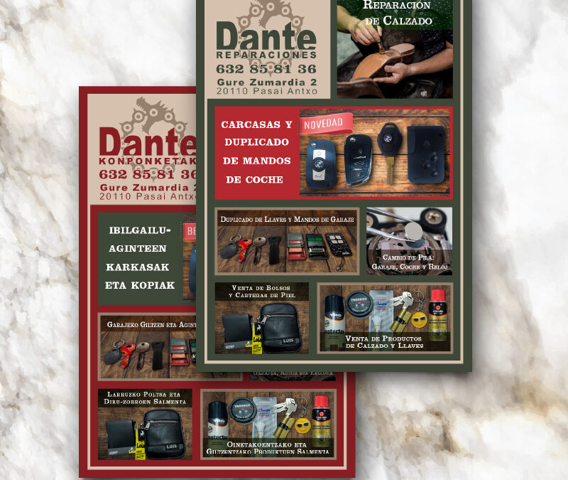 Flyer «Dante Reparaciones»