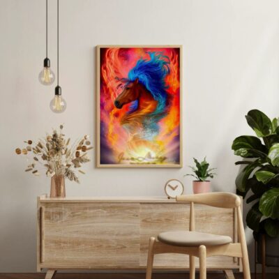 AI Art - Pegaso (Interpretación 01) 37x56cm