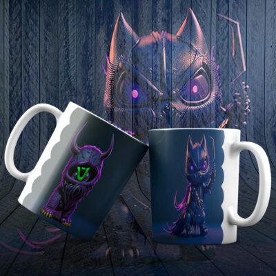 IA-Art - Gato Ninja (Taza personalizada)