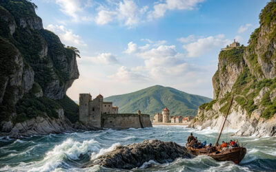 (1808) Entrada al puerto de Pasaia con mar revuelta