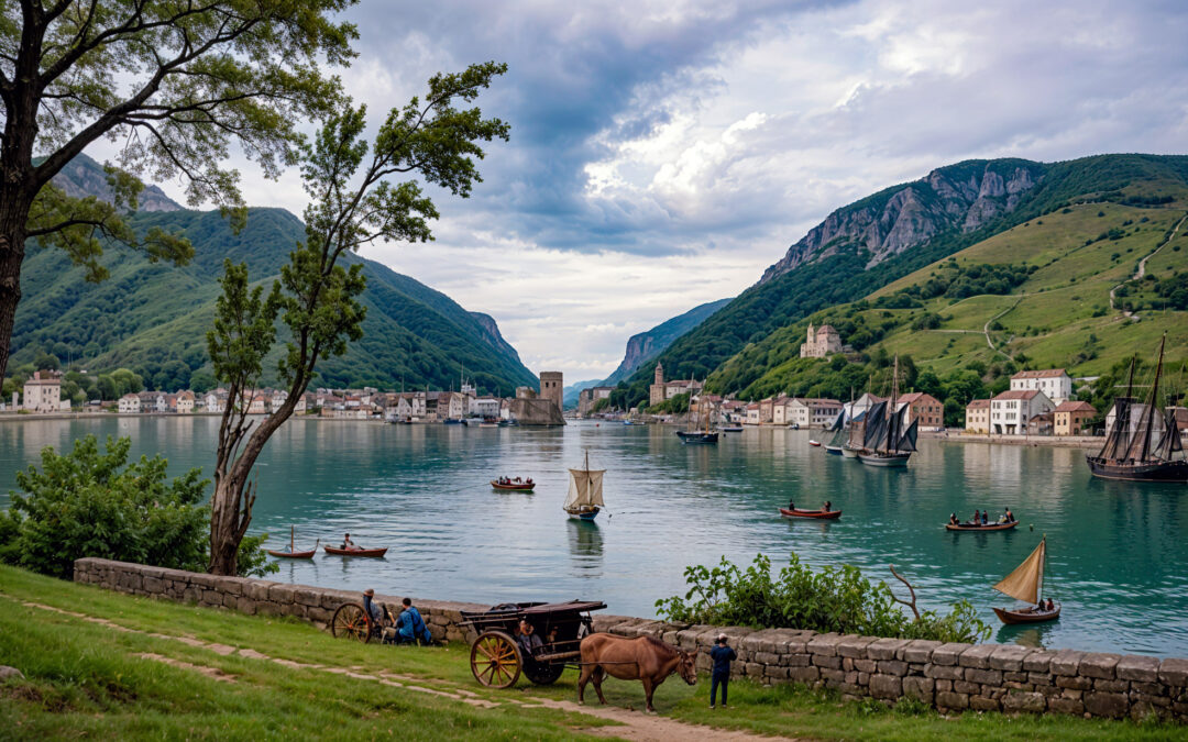 Puerto de Pasaia desde la carretera (1852)