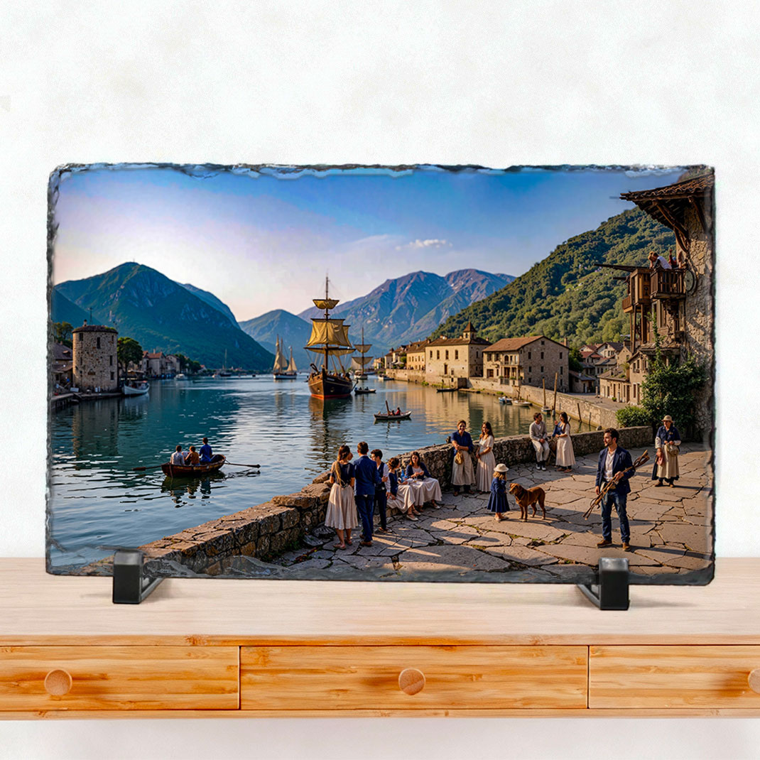 Foto-Pizarra – Oarsoaldea XIX (1835) Vista de Pasaia