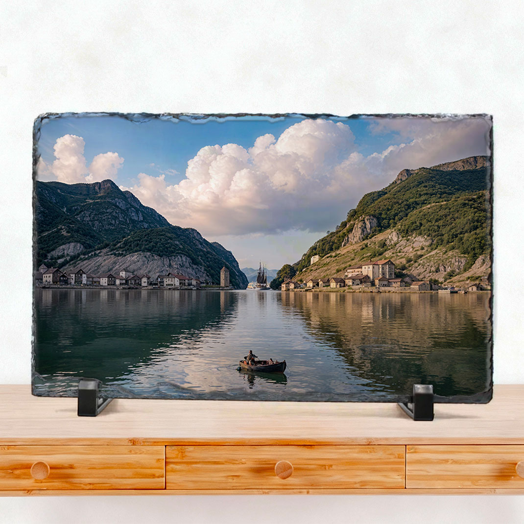 Foto-Pizarra – Oarsoaldea XIX (1858) Vista panorámica de Pasaia