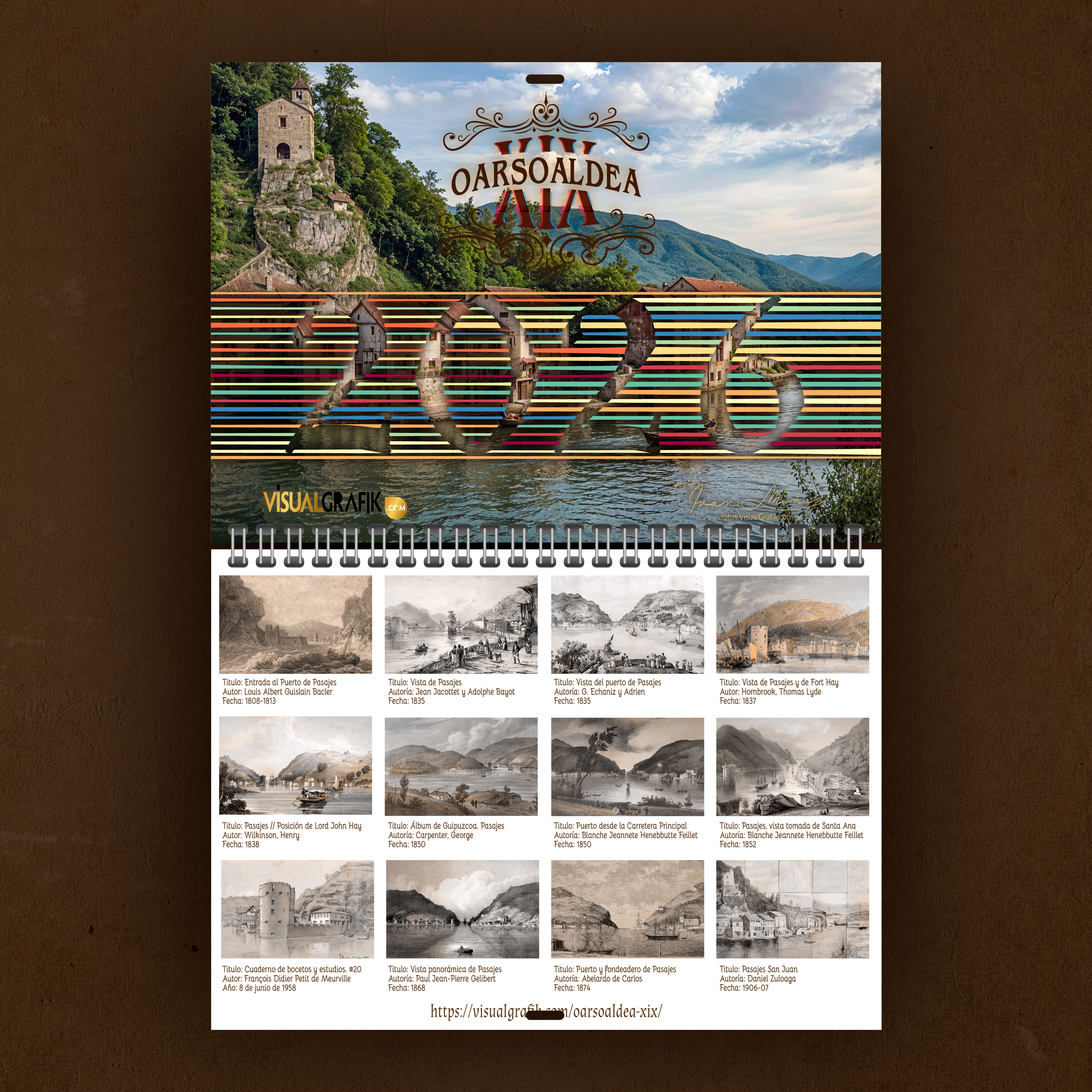 Calendario Oarsoaldea XIX: 12 meses (Wire-O)