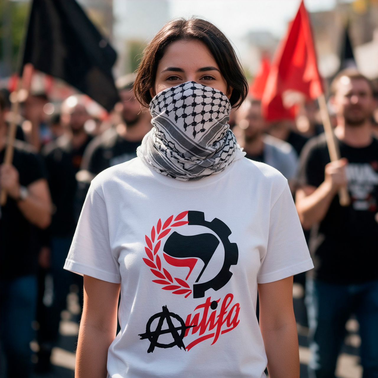 (La Tostadora) Camiseta: (A)ntifa - Imagen 3