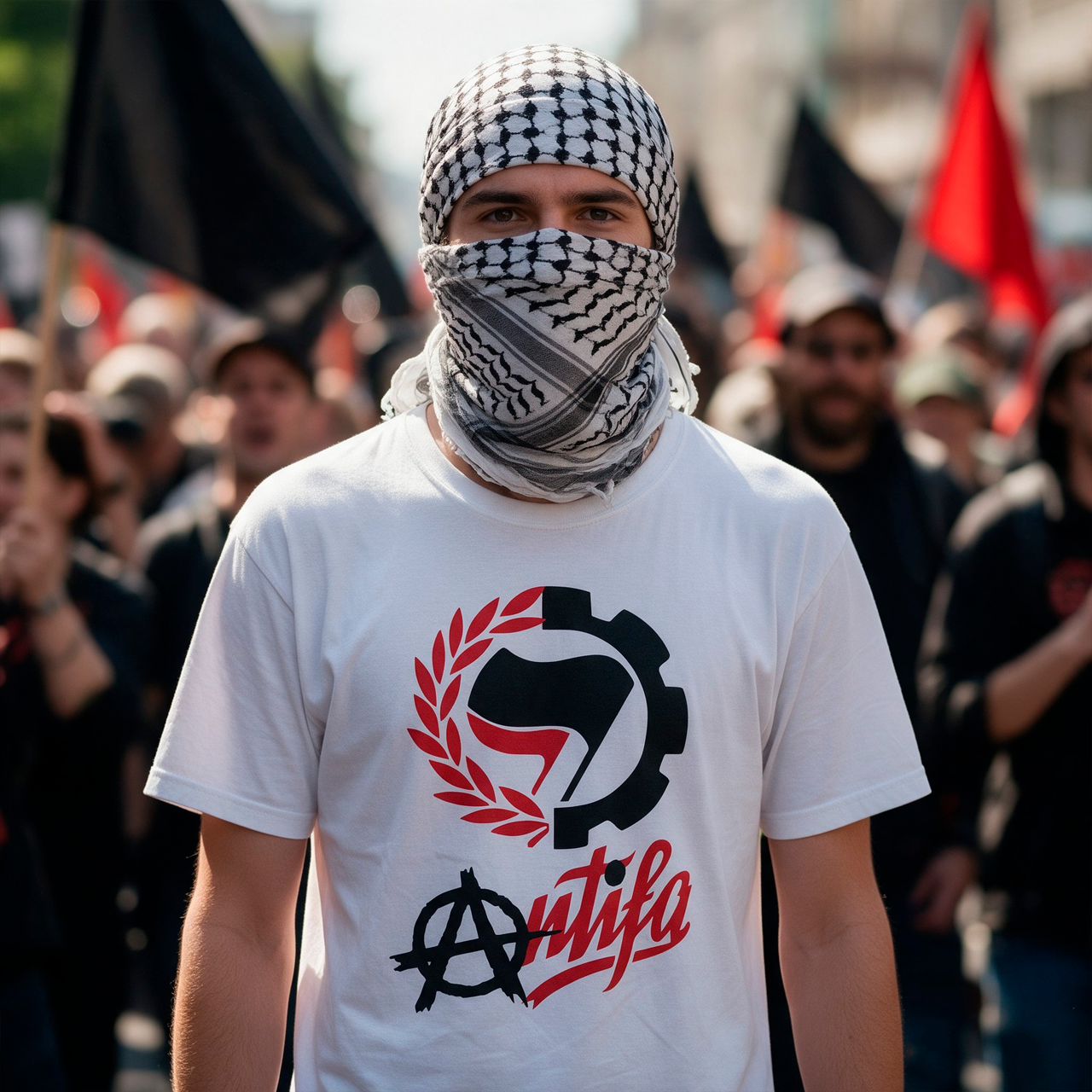 (La Tostadora) Camiseta: (A)ntifa - Imagen 4